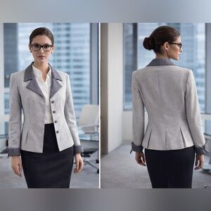 Textured Sophisticated Jacket/Blazer